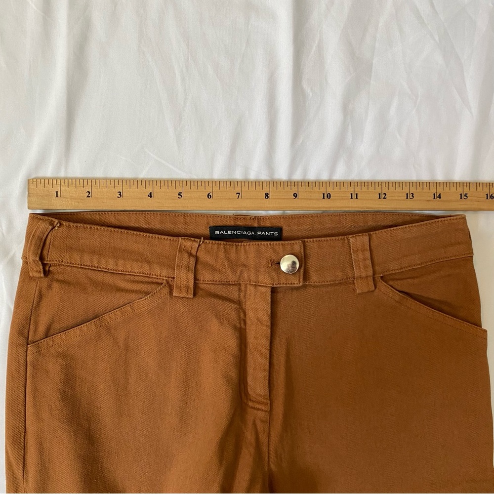 BALENCIAGA Brown Pants Skinny Jeans, Size 6/8 EU 40 - Picture 7 of 9